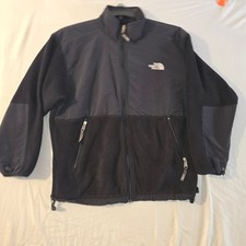 The North Face Denali Fleece Jacket XL Boys Black Full Zip Reinforced Overlay