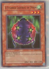 Yu-Gi-Oh Dark Beginning 1 4-Starred Ladybug of Doom #DB1-EN198 NM or Better