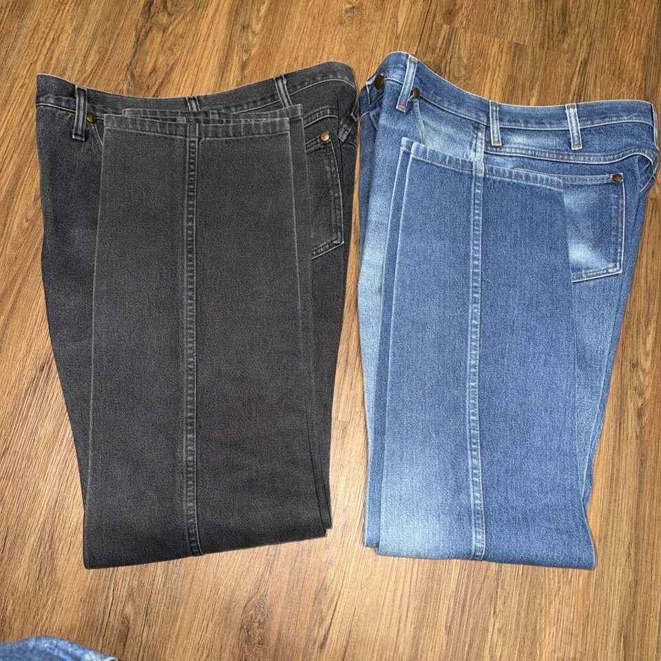 Lot of Wrangler 936Den & 936WBK Cowboy Cut Jeans Men's Size 36X32 Made in USA - Image 4 of 4