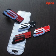 Premium Metal S Line Emblem Badge Compatible with Audi A3 A4L A5 Q3 Q5