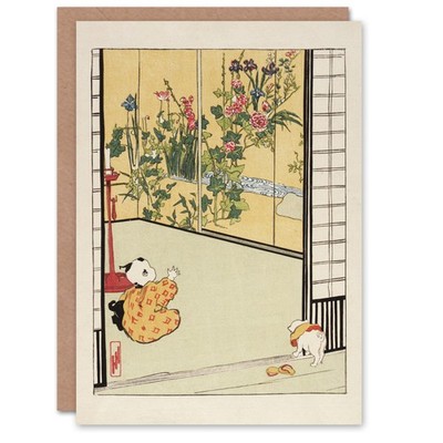 Helen Hyde Japanische Home Interior Dekoration Kunst Grußkarte