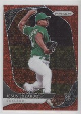 2020 Panini Prizm Tier II Quick Pitch Red Donut Circle 55/99 Jesus Luzardo ms9