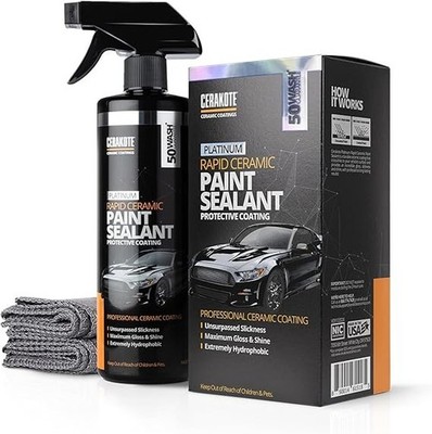CERAKOTE  Platinum Rapid Ceramic Paint Sealant Spray - 14 oz. - 50 Wash