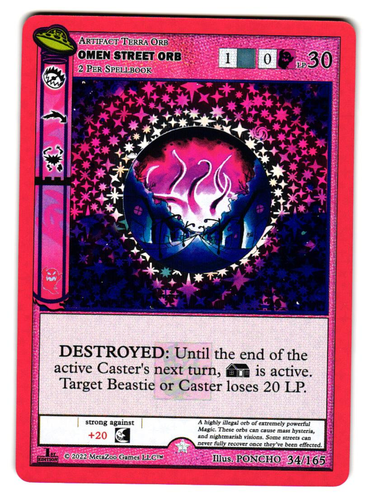 Metazoo TCG UFO: First Edition - Omen Street Orb Gold Holo #34