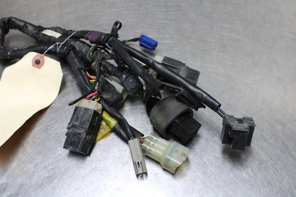 07-08 YAMAHA YZF R1 HEADLIGHT SPEEDO GAUGES WIRING HARNESS WIRE LOOM DAMAGED - Imagem 3 de 4