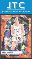 2024 Panini Prizm WNBA Maddy Siegrist Ice Orange Prizms Dallas Wings