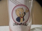 LOONEY TUNES 1994 WARNER BROS. PORKY PIG 'THAT'S ALL FOLKS ' DRINKING GLASS RARE — photo 2
