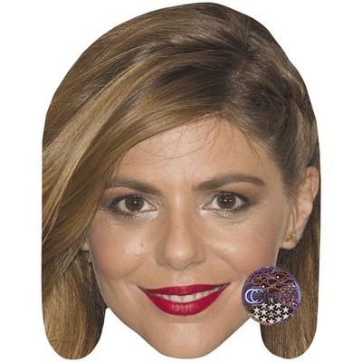 Manuela Velasco (Smile) Celebrity Mask, Flat Card Face, Fancy Dress Mask