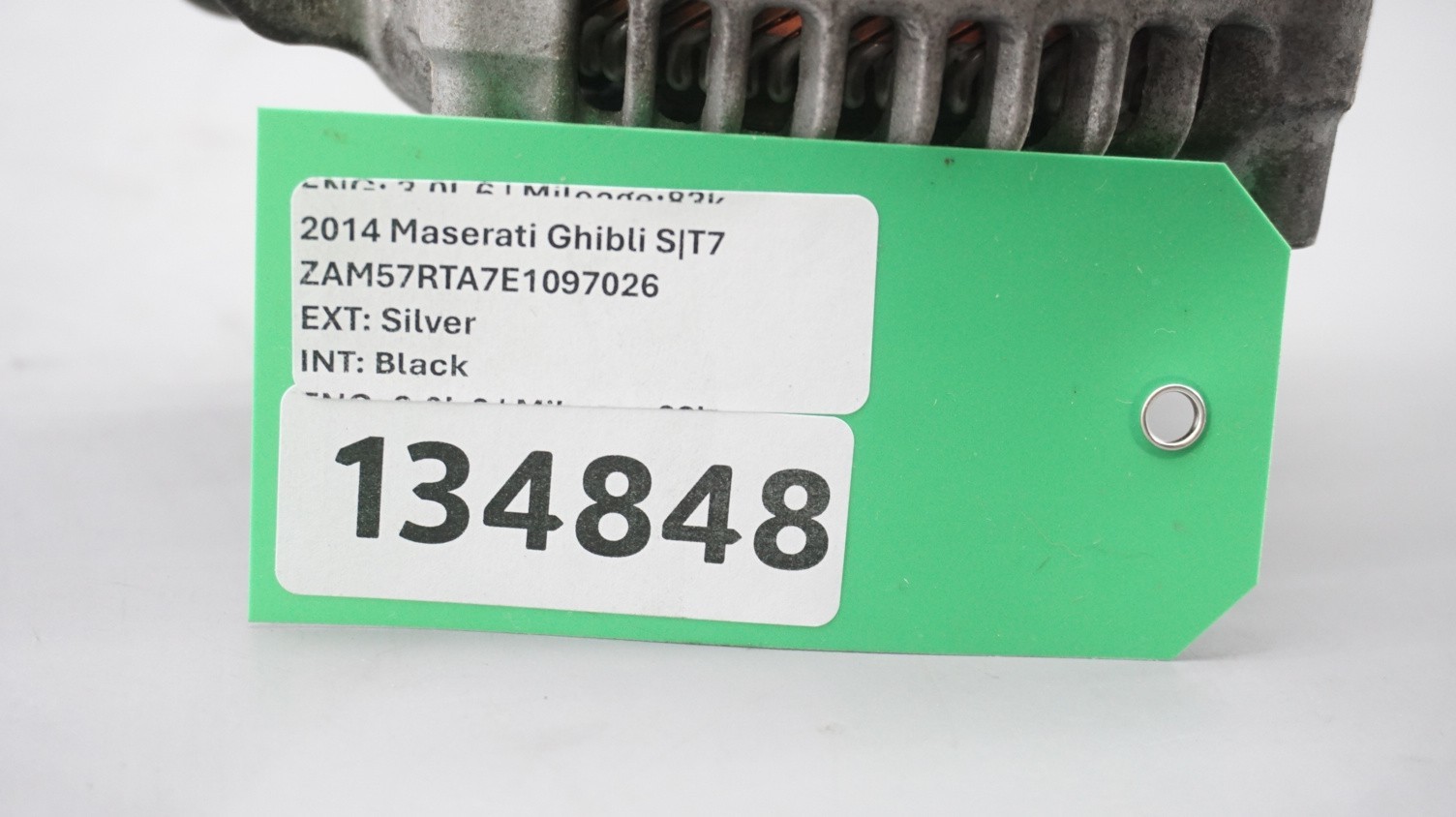 Maserati Ghibli 2014-2017 Alternator P/N 1042106990