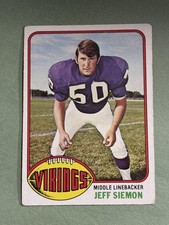 Jeff Siemon 1976 Topps Minnesota Vikings #125 MM460