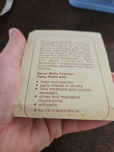 Betty Crocker Party Dekoration Plektren Trauben Kunststoff 3,5" Vintage Neu - Bild 4 von 4