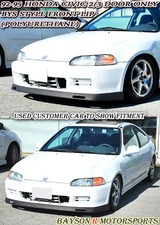 Fits 92-95 Honda Civic 23dr Coupehatch Bys-style Front Lip Urethane