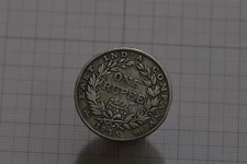 🧭 🇮🇳 INDIA BRITISH RUPEE 1835 SEEMS COUNTERSTAMPED B72 #K2798