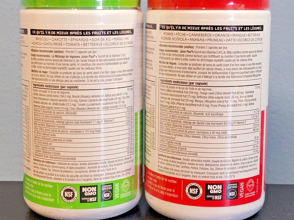 Juice Plus+ - EE. UU. - Mezcla de jugos de frutas y verduras en polvo (120 ea/240 cápsulas) - ¡26/10! Foto 3 de 3