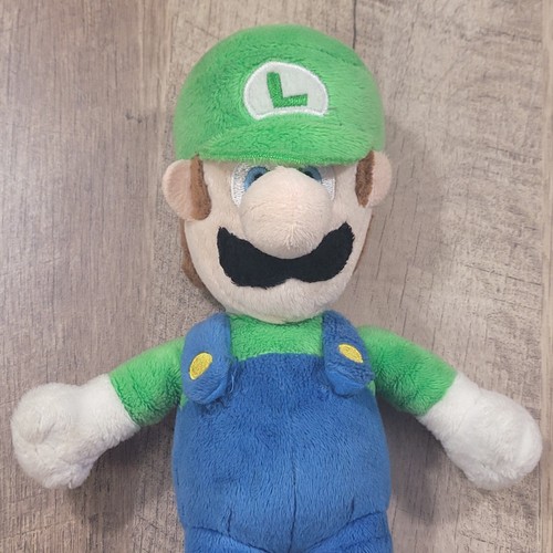 Super Mario Bros Luigi 10" Plush Stuffed Toy Figure 2016 Nintendo Good Stuff - Picture 6 of 6