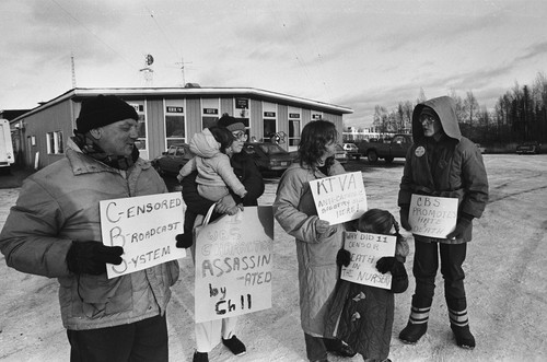 LG90-71 PRO-LIFE PICKETERS (24) Original 35mm Film Negatives ALASKA 1985 - 第 15/24 張圖片