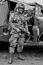 American paratrooper during the Second World war WW2 Photo Glossy 4 6 in D001