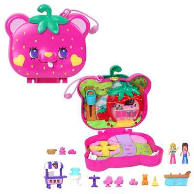 Polly Pocket 35TH Straw-Berry Patch Compact New By Mattel