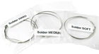 Silver Solder Wire Assorted Pack 3 Pieces 12" Each Soft Medium & Hard Jewelry