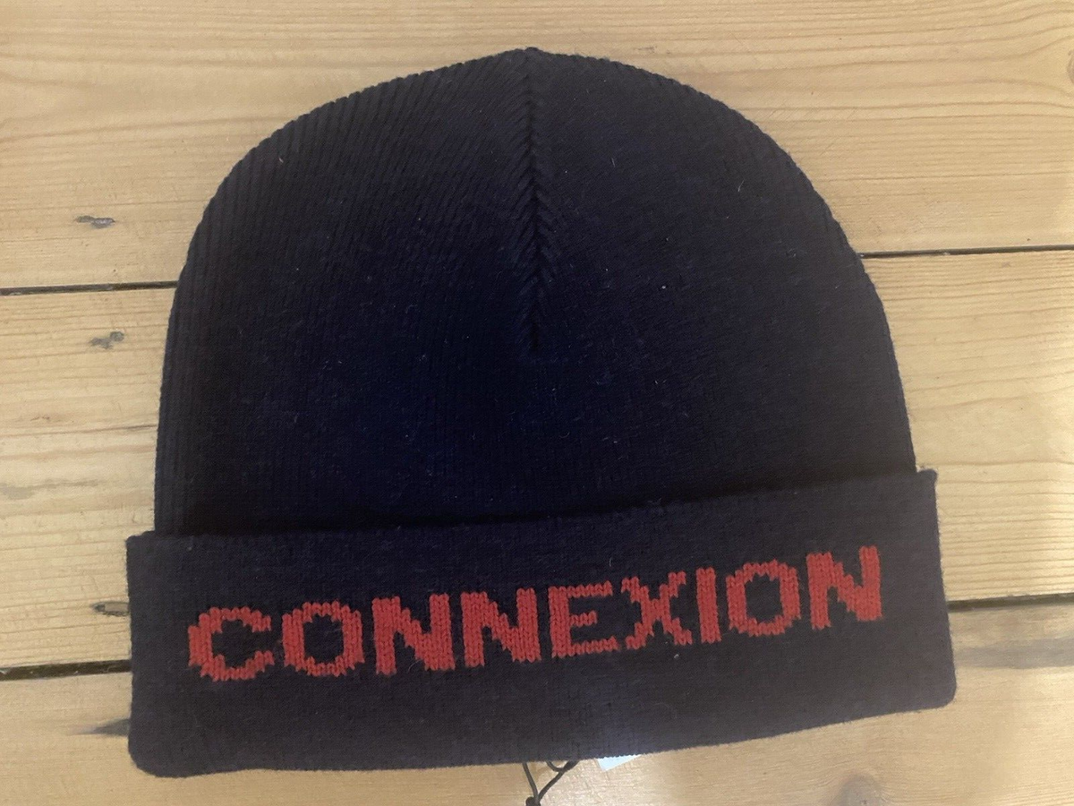 french connection scarf and hat set BNWT navy and red wool blend mens boys  fcuk