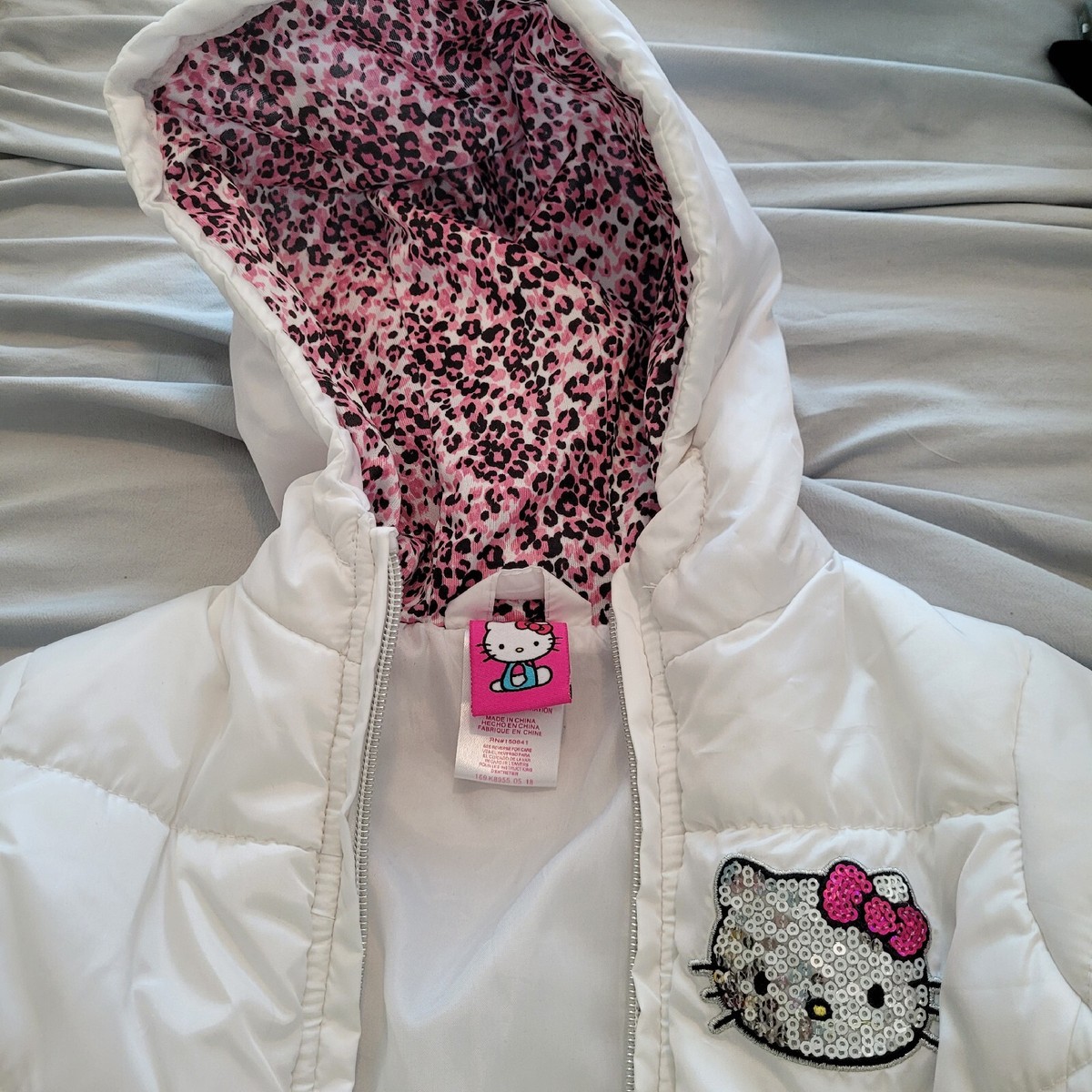 Hello Kitty Sanrio White Puffer Jacket 24 mo. | eBay