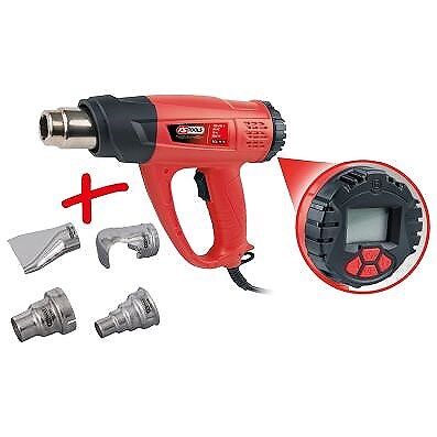 KS TOOLS Heißluftgebläsepistolen-Satz, Digital, 5-tlg