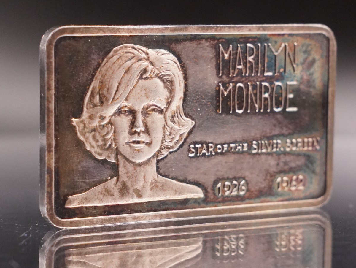 1974 MARILYN Monroe Manhattan Private Mint 1oz 999 FINE TONED