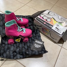 Crazy Skates Retro Roller Skates  Size Adjustable 3-6 Medium Pink NEW