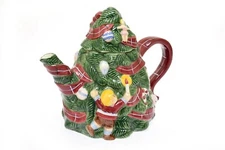 Macy's The Cellar O'Tannenbaum Christmas Tree Teapot
