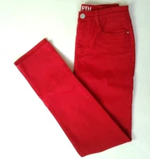 FDJ French Dressing Woman's Size 2 Suzanne Stretch Jeans Red 27x32