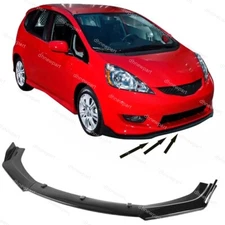 Glossy Front Bumper Lip Spoiler Splitter Underbody Kit For Honda Fit 2006-2020