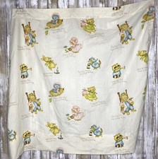 Vintage Baby Toddler Nursery Rhymes Animals Curtain And Diaper Stacker