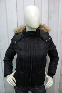 Giubbotto Tommy Hilfiger Donna Taglia S Nero Giubbino Invernale Giacca  Jacket | eBay