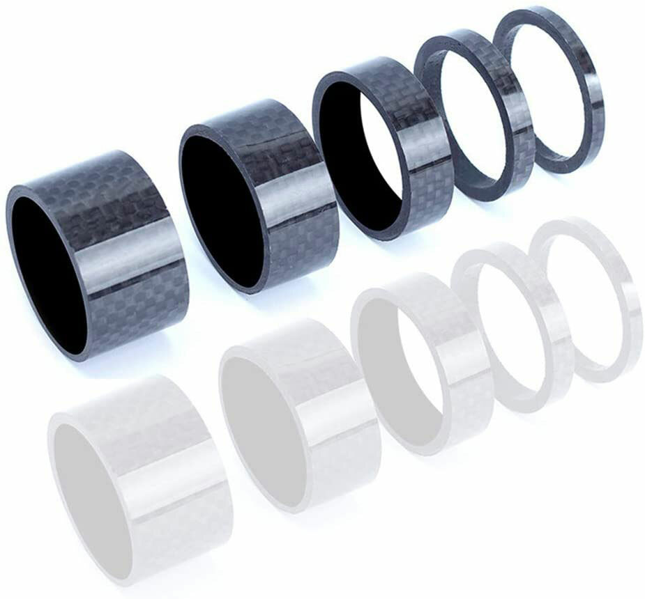 1" OMNI Racer WORLDS LIGHTEST Carbon Fiber Headset Spacers 2,5,10,15