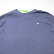 Lacoste Sweater Mens 8 Blue Long Sleeve Pullover Preppy