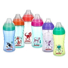 Nuby No Spill Printed Thirsty Kids No-Spill Sip-it Sport Cup with Soft Spout...