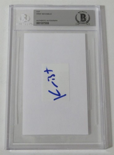 NIRVANA signed Autogramm Auto 3x5 Karteikarte Cut Set by 3 Slab BAS JSA - Bild 7 von 14