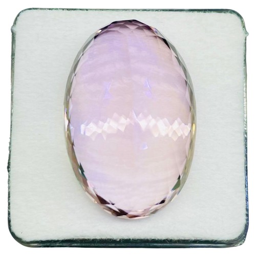 VVS 41.75 Cts Natural Bolivian Pink Amethyst Huge Pendant Size Loose Gemstone - Picture 10 of 18