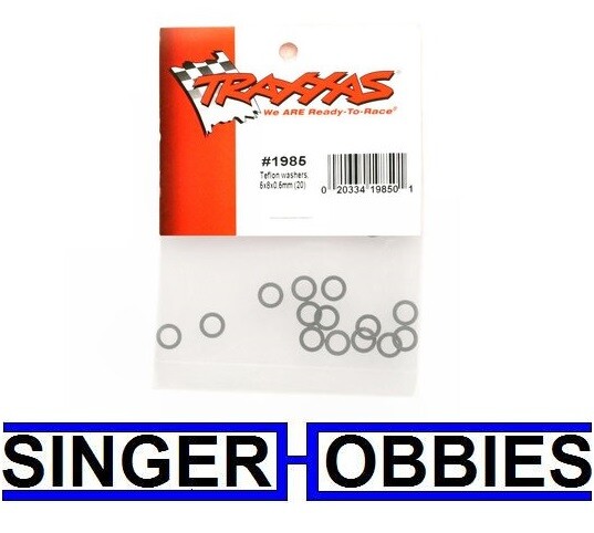 Traxxas 1985 PTFE-coated washers, 5x8x0.5mm (20) | eBay