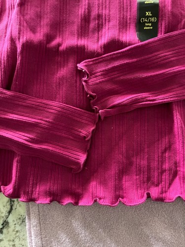 3-teiliges Paket Cat & Jack Mädchen Pullover violett Glitzer & passende Hose mit weitem Bein Gr. XL - Bild 7 von 11
