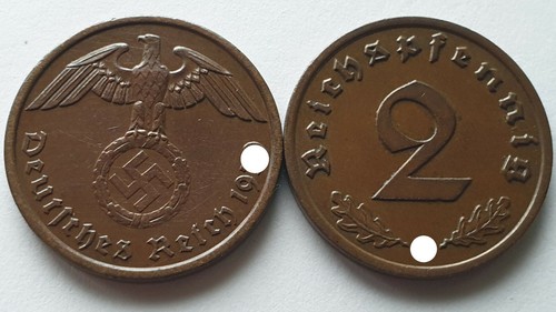 Allemagne Nazie 2 Reichs Pfennig 1936-1940 KM#90 Choisissez Votre Annee ! - 第 1/2 張圖片