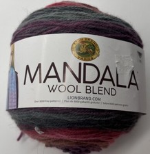 Lion Brand Mandala Wool Blend Yarn "Aphrodite" 1 Skein 1984
