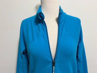 美品 lululemon ジップアップジャケット ブルゾン 水色 10 ヨガ Lululemon Zip-Front Sweatshirt Track Jacket Azure Blue Fits