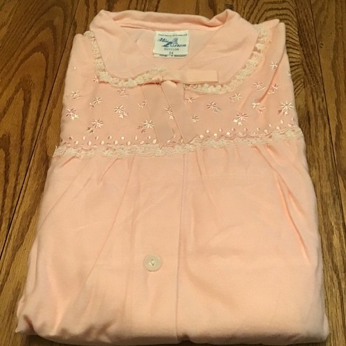 Miss Siren Womens Pink Pajamas Lace Embroidery Flowers nIP - Picture 2 of 7