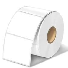 2" Circle Square Direct Thermal Labels Self-Adhesive DIY Round Sticker for Zebra