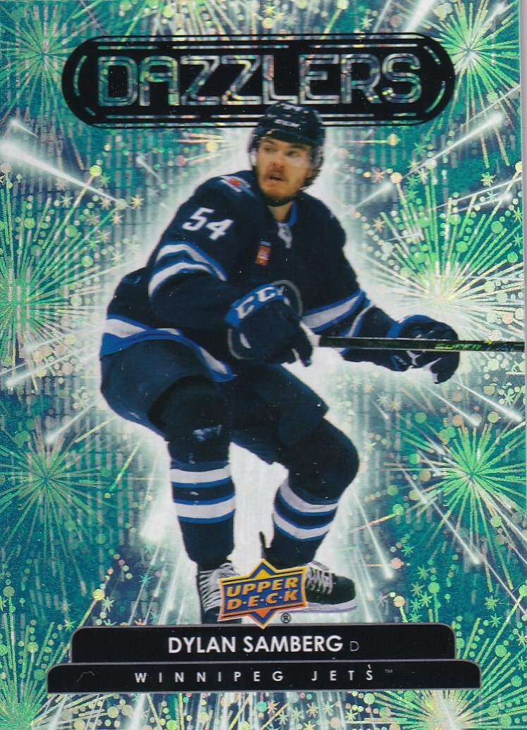 2022-23 UD Hockey Series 2 Dazzlers Green #DZ-94 Dylan Samberg - Winnipeg