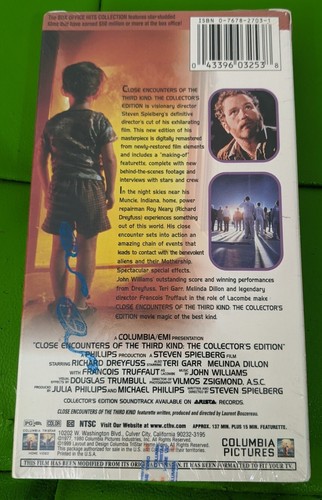 Vtg Close Encounters Of The Third Kind Collectors Edition New VHS 1999 - Picture 2 of 4