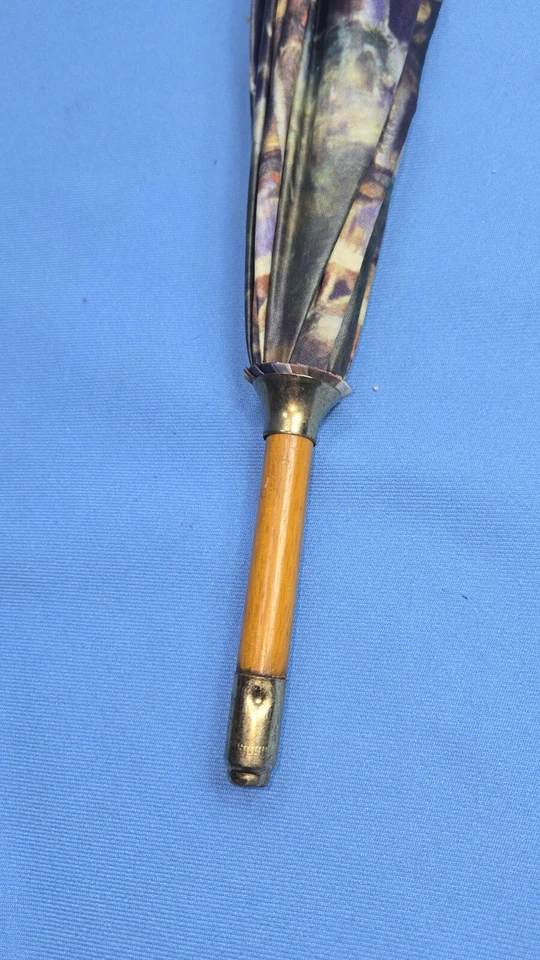 40" El Paraguas Artista Pintura Fulton Renoir Madera Diseñador Lluvia Arte  Foto 4 de 4