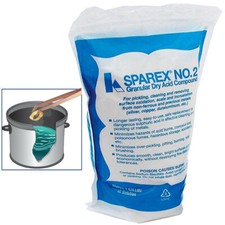SPAREX No 2 Granular Dry Acid Compound 10 oz for Pickling Cleaning Oxidation