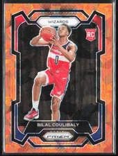 2023-24 Panini Prizm Bilal Coulibaly Orange Ice Rookie Card #153 RC WIzards